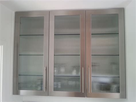 cabinet doors custom with steel|stainless steel cabinet door frames.